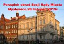 Sesja Rady Miasta Mysłowice listopad 2019r.